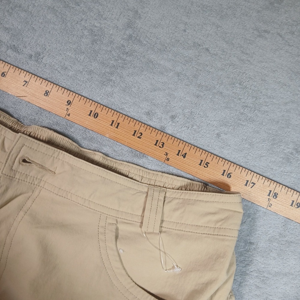 REI Co-op Convertible Pants Shorts Women's 16 Petite Tan Solid Nylon Hiking - Picture 6 of 8